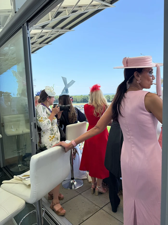 LUXUS investors at Royal Ascot balcony