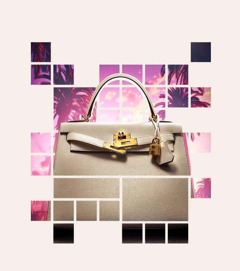 Hermès Birkin handbag with butterflies