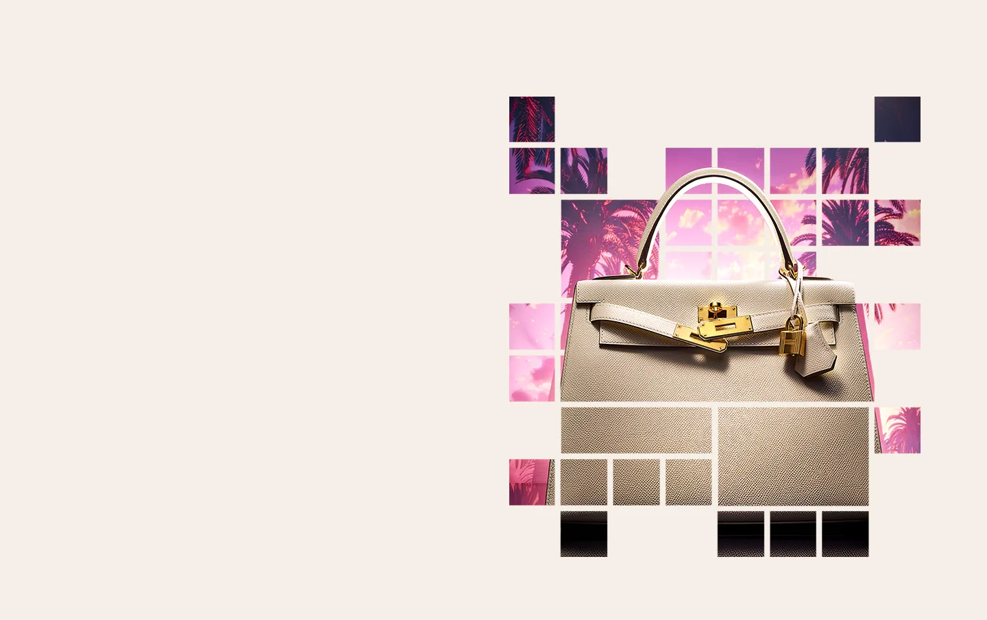 Hermès Birkin handbag with butterflies