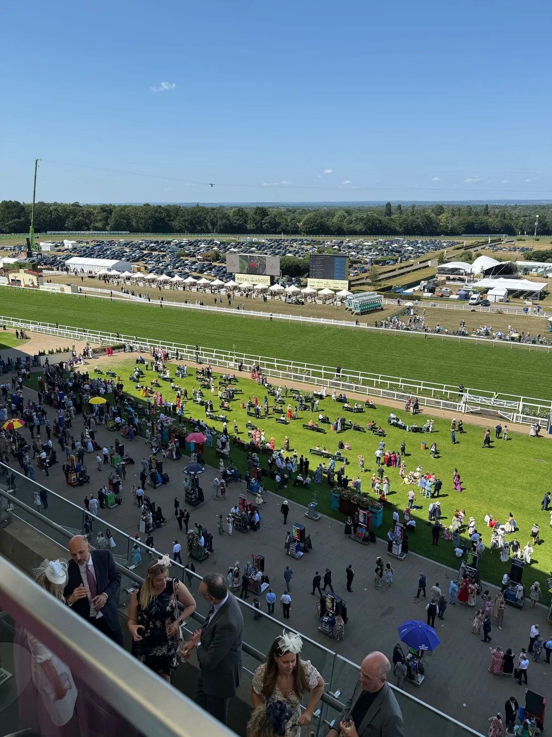 Royal Ascot grandstand on race day